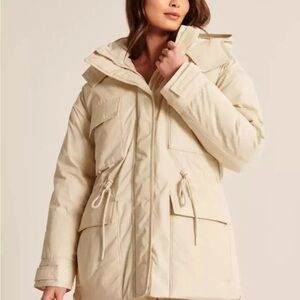 Abercrombie & Fitch Beige Utility Jacket